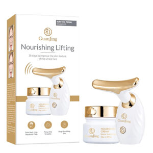 Nourishing Lifting Skincare Set Facial Massager + Cream