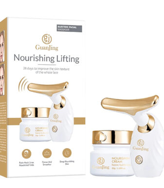 Nourishing Lifting Skincare Set Facial Massager + Cream