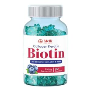 Melli Organic Collagen Keratin Biotin Gummies 30Pcs