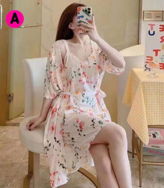 Ice Silk Woman  Nightdress