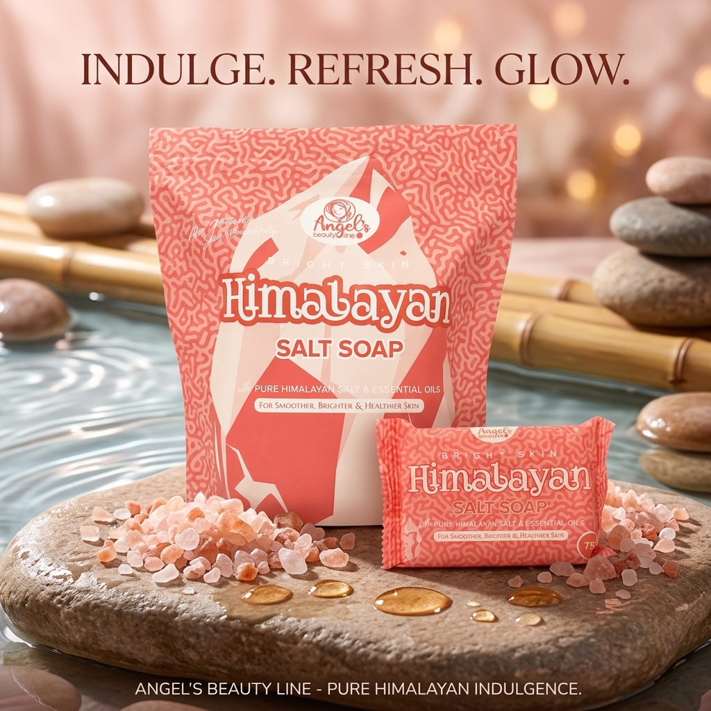 Angel’s Beautyline Skin Himalayan Salt Soap 75g x 5pcs
