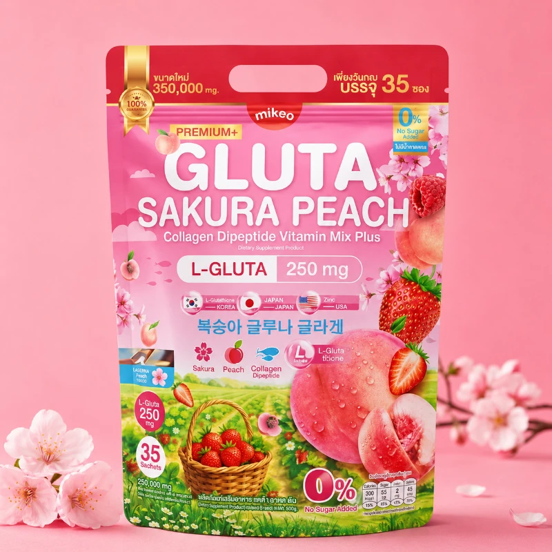 Mikeo Premium+ Gluta Sakura Peach 350g