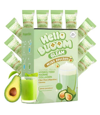 Hello Bloom Gleam Milky Avocado Collagen Beauty Supplement
