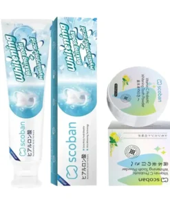 Scoban Whitening Toothpaste +  VIT C Probiotic Tooth Powder