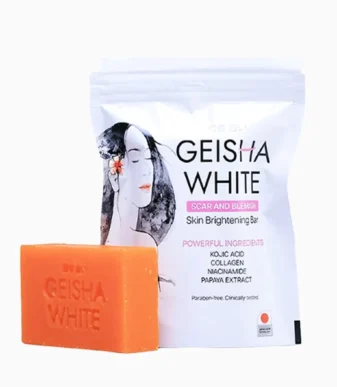 Geisha Soap Intense Exfoliating Acne, Blemish, Scar and Whitening 65G