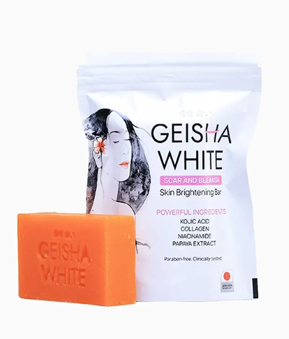 Geisha Soap Intense Exfoliating Acne, Blemish, Scar and Whitening 65G