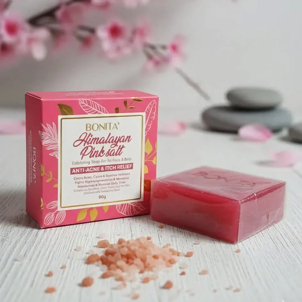 Bonita Himalayan Pink Salt Exfoliating Soap 80gm