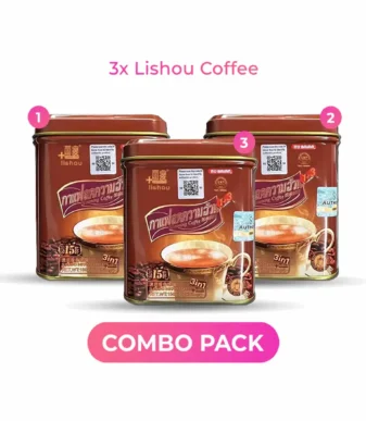 3x Lishou - Slimming Instant Coffee in Can 10 G X 15