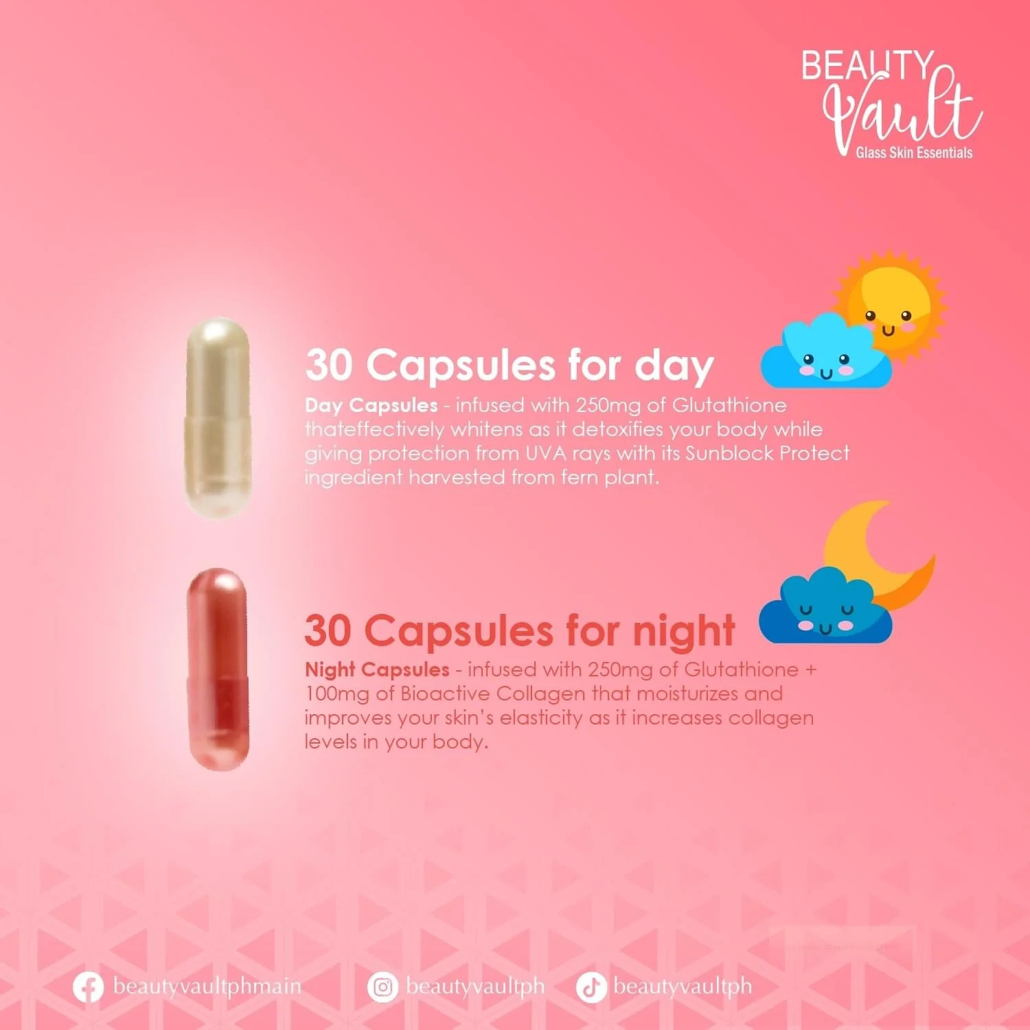 Lumi 24H Glutathione Capsules Day