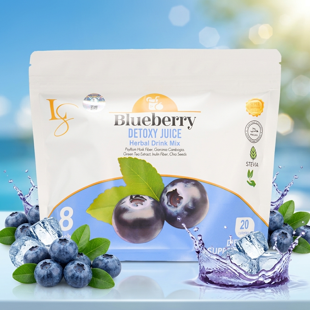Luxe Blueberry Detoxy Juice – Natural Cleanse & Bloating Relief