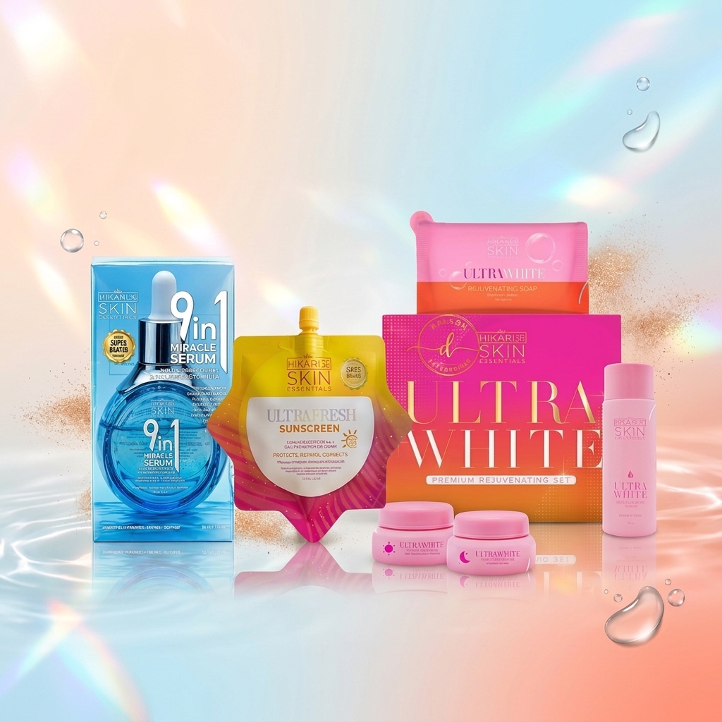 Hikari Combo Set (Ultra White Rejuvenating Kit + 9-in-1 Miracle Serum + Sunscreen)