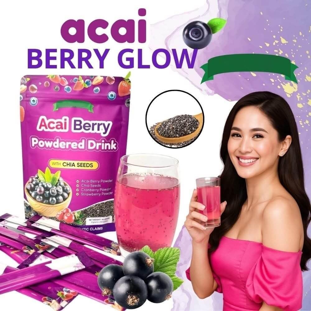 Fitgum Acai Berry Diet Drink & Chia Seeds (3-Pack) – Weight Management Supplement