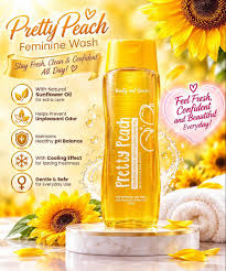 Pretty Peach Feminine Intimate Wash With Sunflower Oil