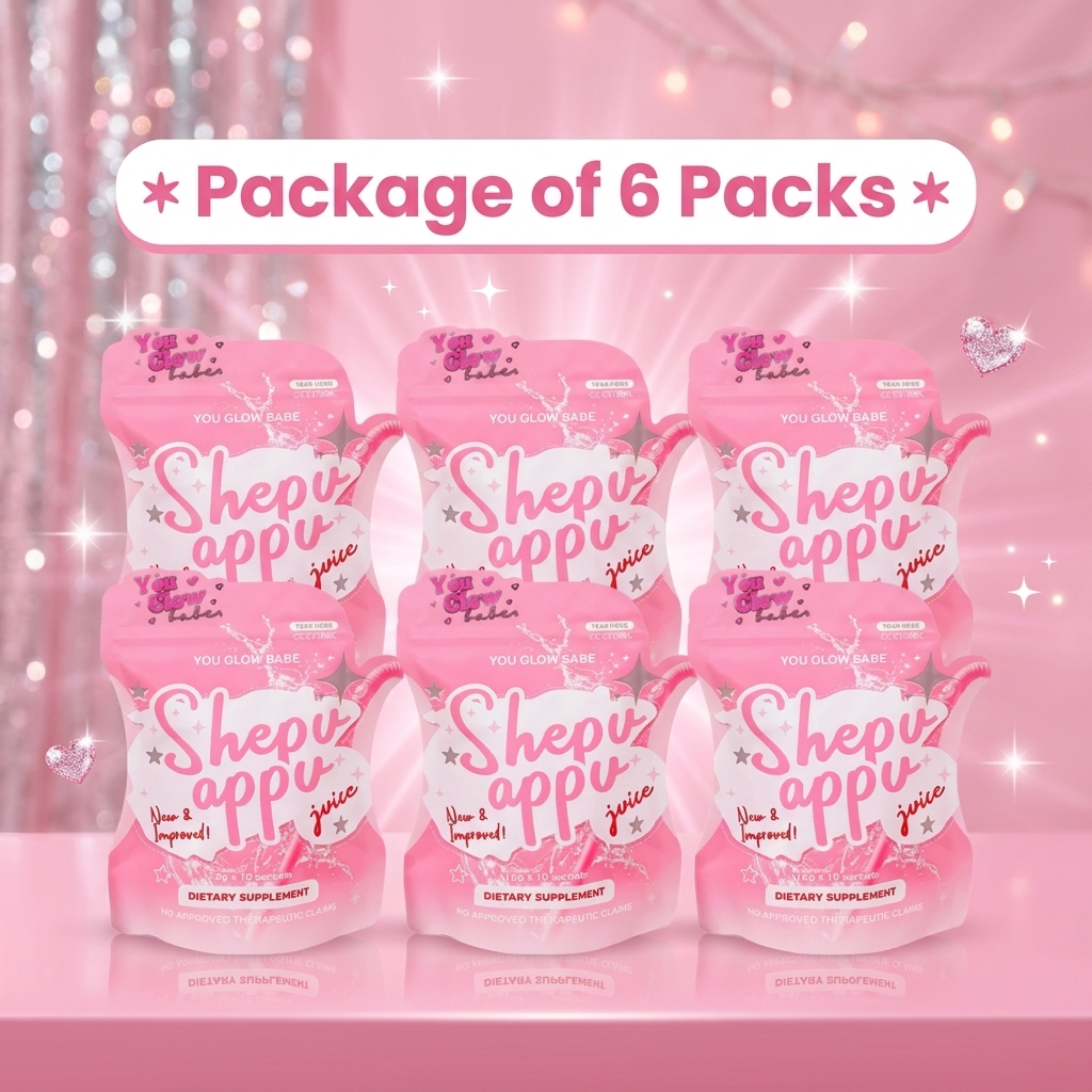 You Glow Babe Shepu Appu Juice (6-Box Bundle) – Wellness & Detox Drink