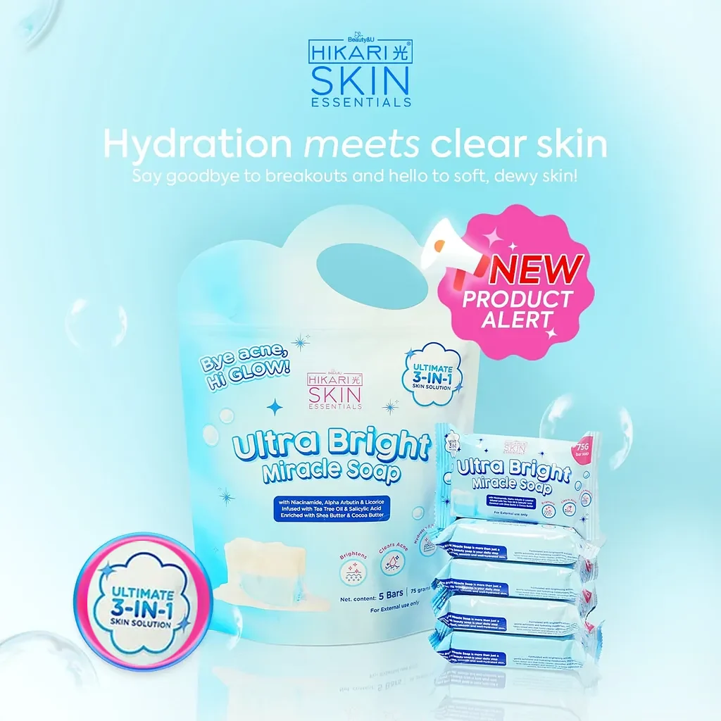 Hikari Skin Essentials Ultra Bright Miracle Soap – 5 Bars (75g Each)