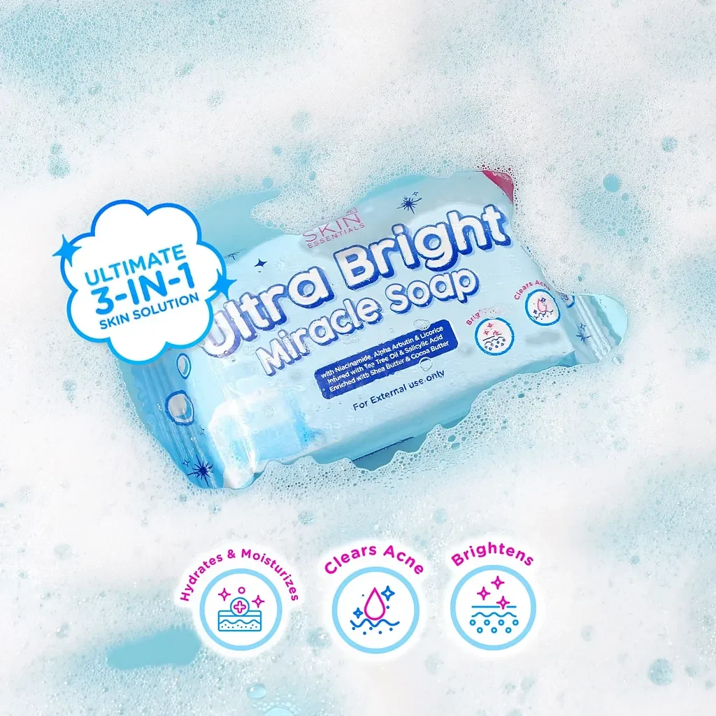 Hikari Skin Essentials Ultra Bright Miracle Soap – 5 Bars (75g Each)