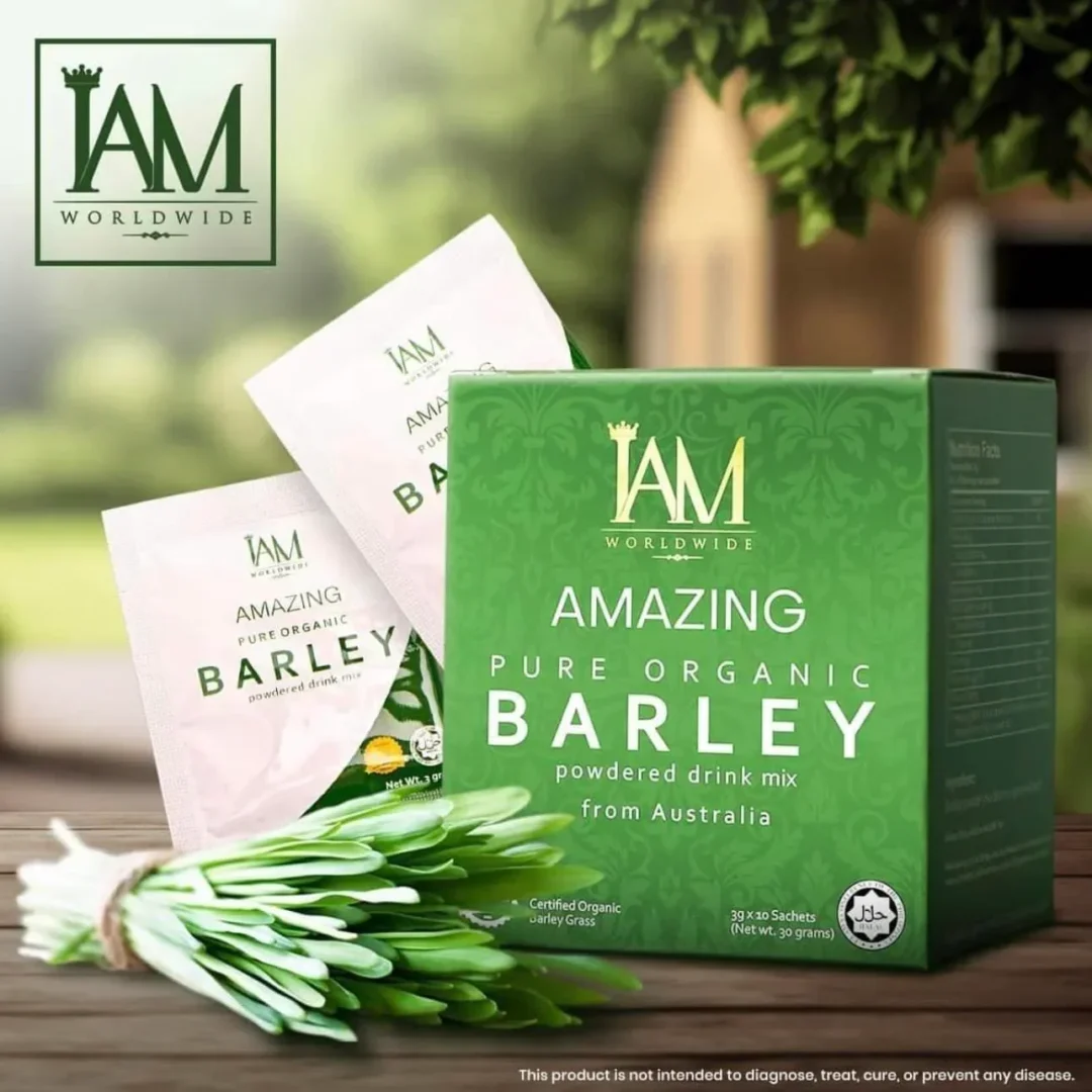 IAM Amazing Pure Organic Barley Powdered Drink Mix - 30g