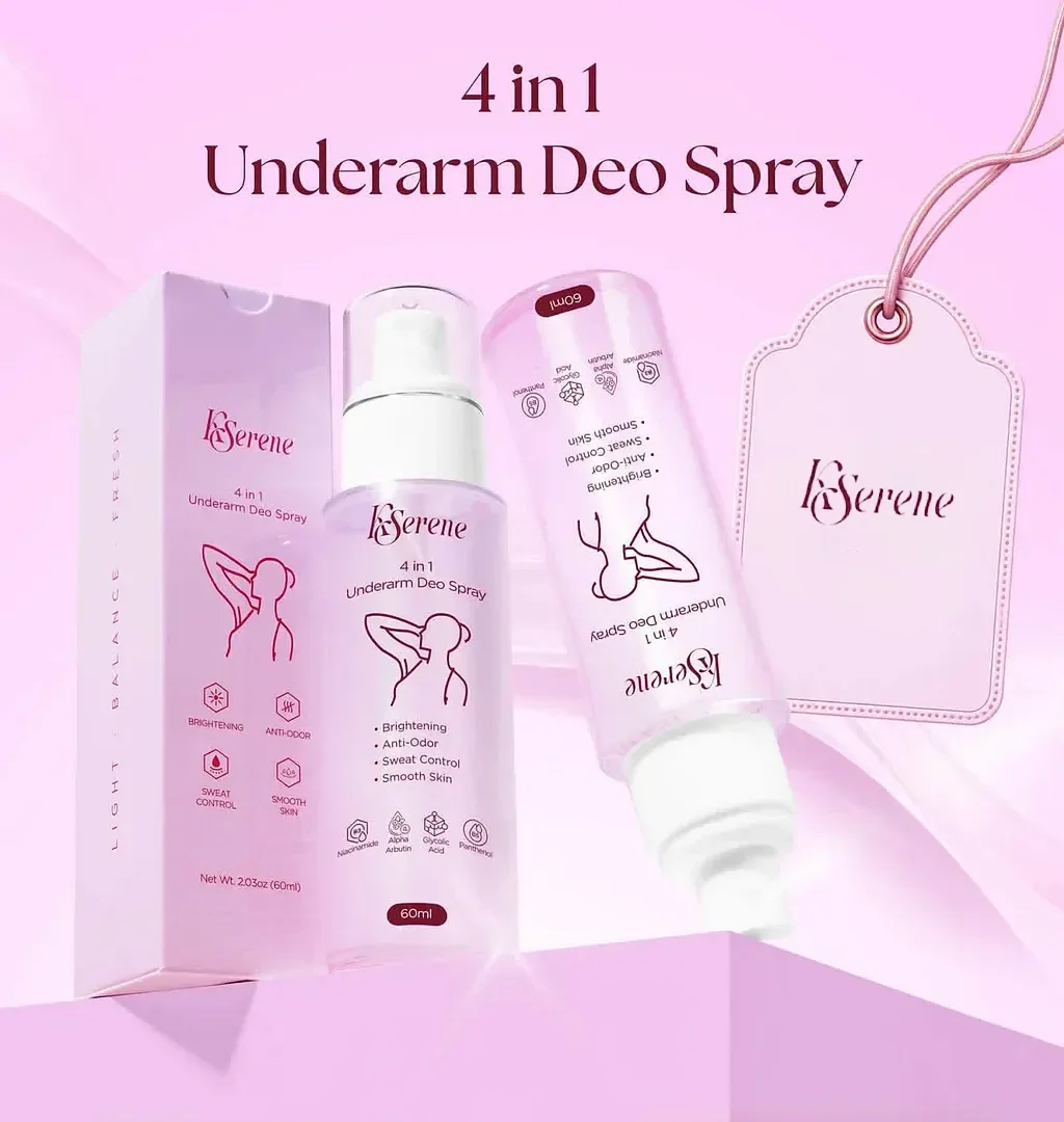 KSerene 4-in-1 Underarm Deo Spray – 60ml