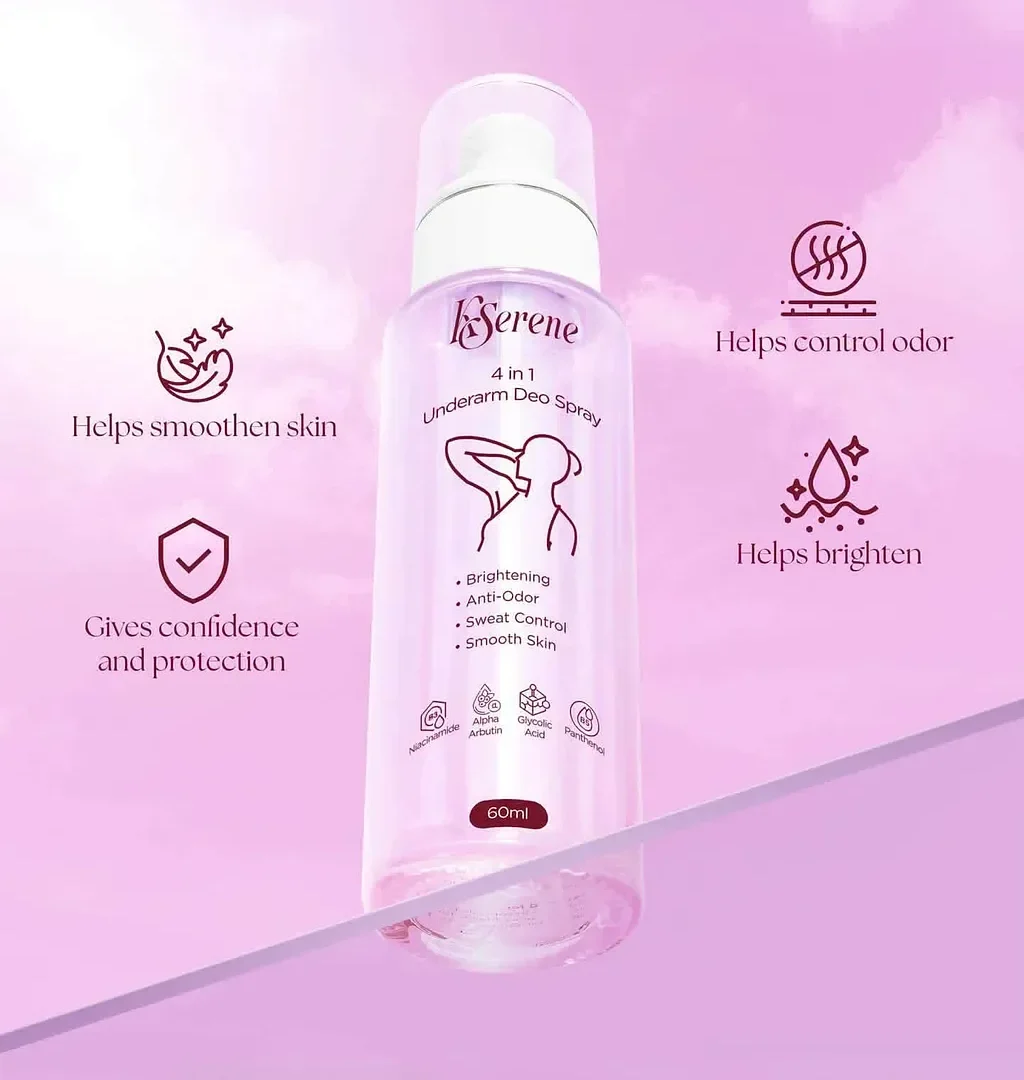 KSerene 4-in-1 Underarm Deo Spray – 60ml