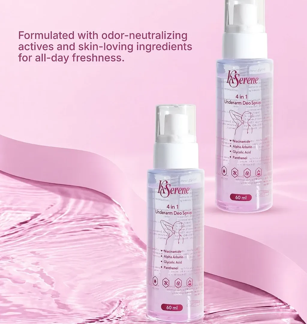 KSerene 4-in-1 Underarm Deo Spray – 60ml