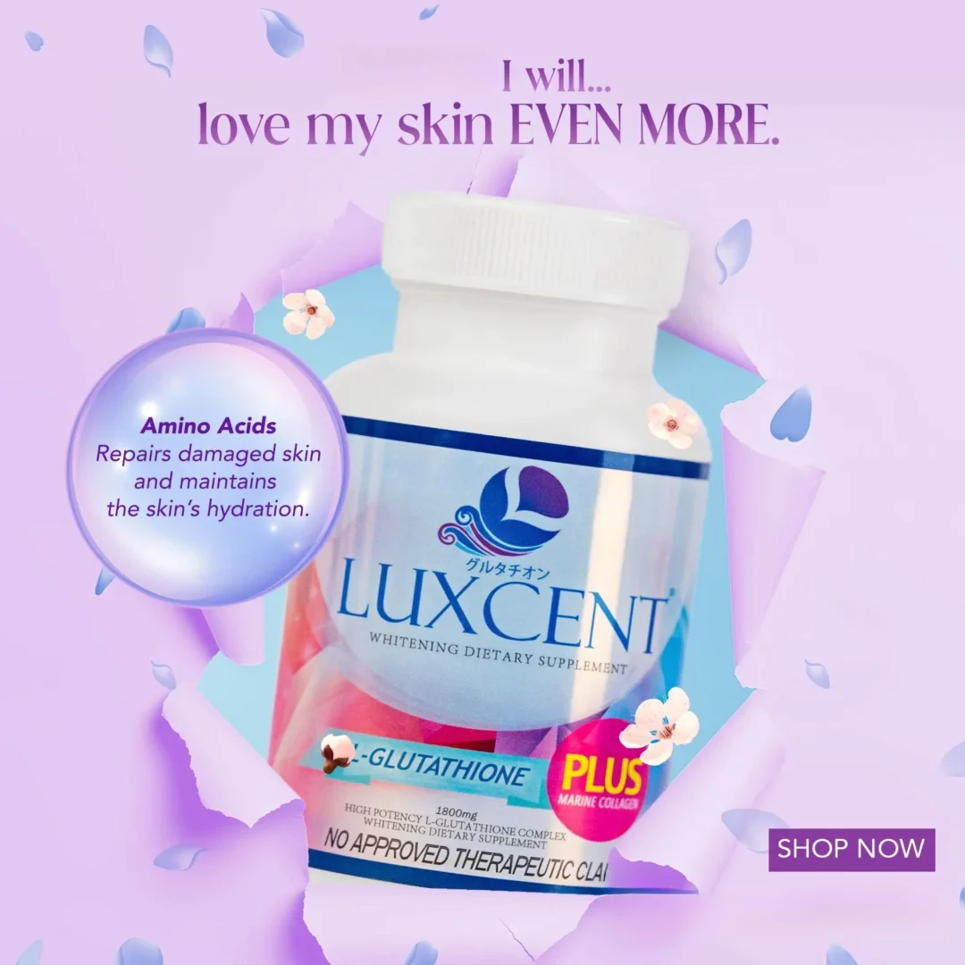Luxcent L-Glutathione Plus Marine Collagen Luminous Capsules – 1800mg (60 Capsules)