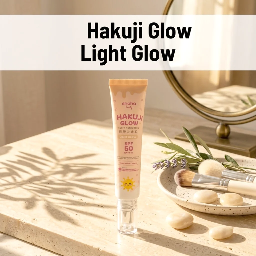 Shaha Beauty Hakuji Glow Tinted Sunscreen SPF 50 PA++++ – Light Glow – 30ml