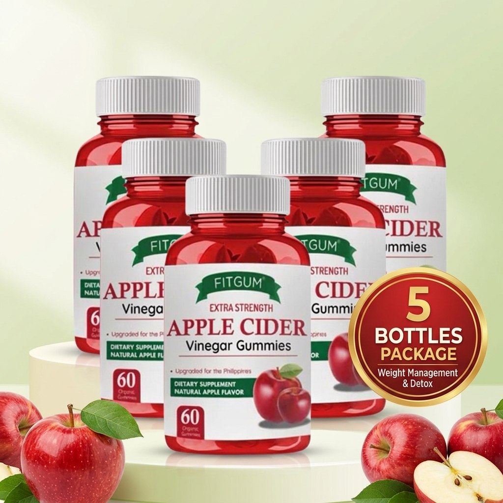 Fitgum Apple Cider Vinegar Gummies 3 Bottle