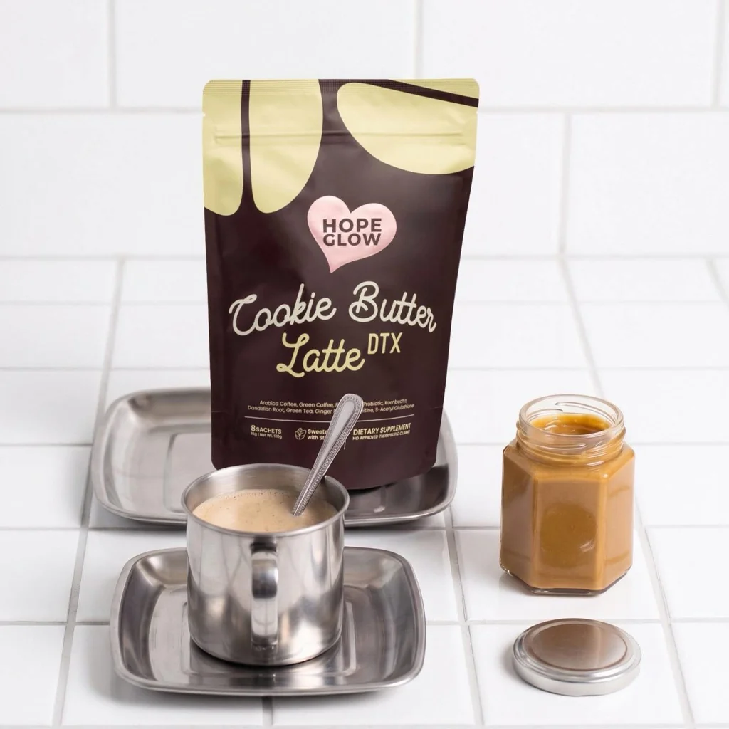 Luna Aura Hope Glow Cookie Butter Latte DTX โ 8 Sachets (120g)
