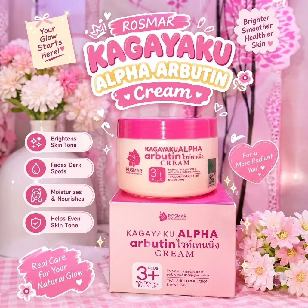 Rosmar Kagayaku Alpha Arbutin Cream 3+ Whitening Booster – 320g