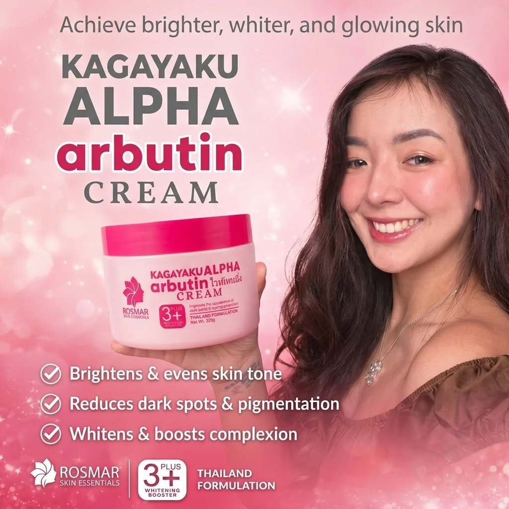 Rosmar Kagayaku Alpha Arbutin Cream 3+ Whitening Booster – 320g