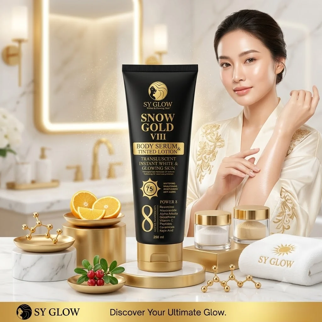 SY Glow Snow Gold VIII Body Serum & Tinted Lotion SPF 75 PA 250ml