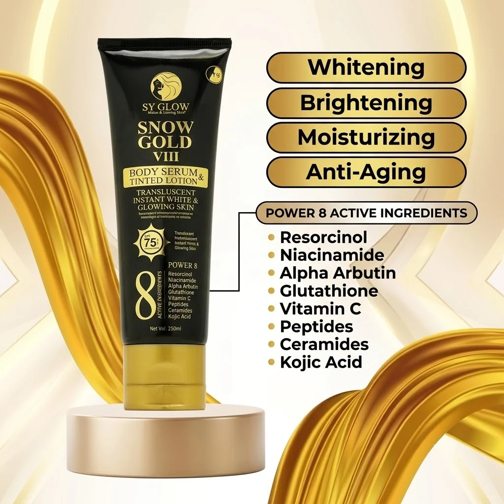SY Glow Snow Gold VIII Body Serum & Tinted Lotion SPF 75 PA 250ml