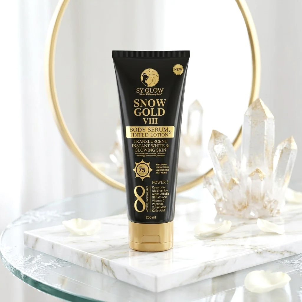 SY Glow Snow Gold VIII Tinted Body Lotion SPF75